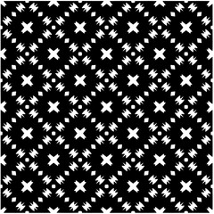 Abstract seamless monochrome pattern on white background for coloring. Design for banner, card, invitation, postcard, textile, fabric, wrapping paper, coloring book.