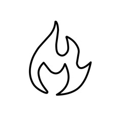 flame various shapes, linear icon