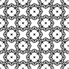 Obraz premium Abstract seamless monochrome pattern on white background for coloring. Design for banner, card, invitation, postcard, textile, fabric, wrapping paper, coloring book.