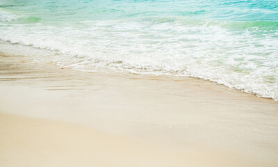 Sea on Sand Beach Summer