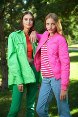 Fototapeta premium two pretty girls