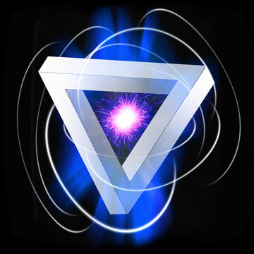 Quantum physics, conceptual illustration