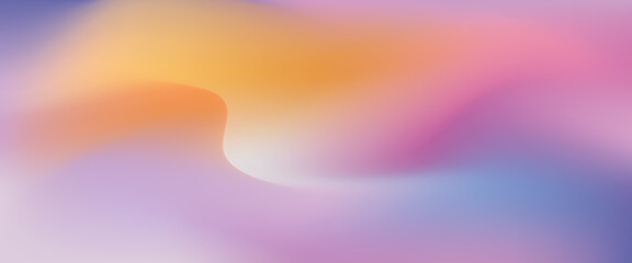 Fototapeta premium Abstract wavy liquid background. Gradient mesh in pastel vivid color. 