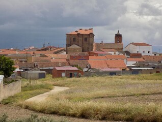 Village panorama La Coronada, Extremadura - Spain 