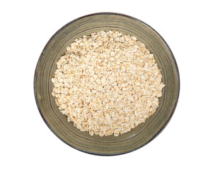 Heap of oat flakes, isolated