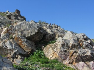 Rocks in Magacela, Extremadura - Spain 