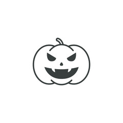 pumpkin icon with cloves black color
