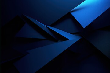 Dark blue geometric shapes modern background for design Modern futuristic web banner