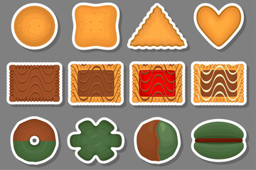 Big set homemade cookie different taste in pastry biscuit