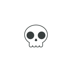 skull icon black color