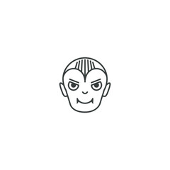 vampire icon with  black color