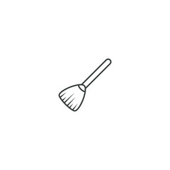 broom icon black color