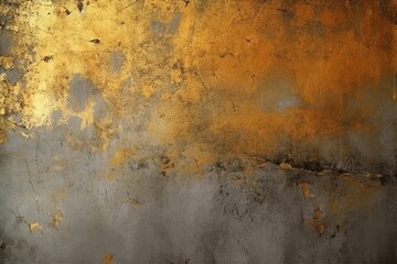 old grunge copper bronze rusty texture dark black background effect. Generative ai