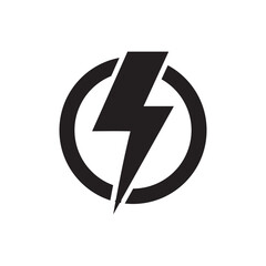 lightning icon symbol illustration