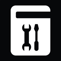 screwdriver, wrench repair icon, vector illustration, eps10,