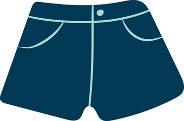 vector of the short trouser