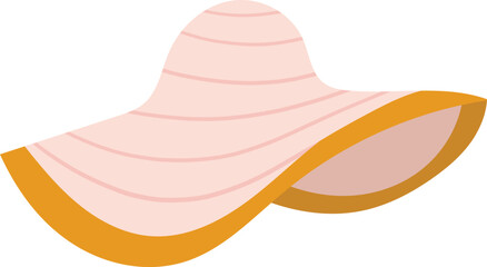 vector of the summer hat
