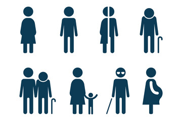 Bathroom and healthcare icons. EPS 10