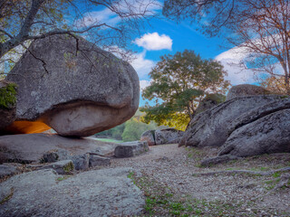 Beglik Tash megaliths - natural rock formation, prehistoric rock sanctuary on the southern Black...