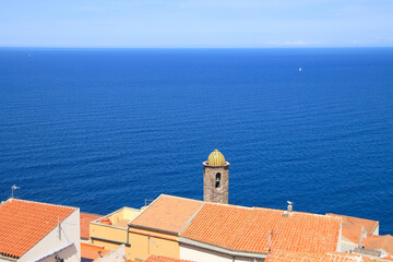 Bell Tower and Co-Cathedral from the church Sant Antonio Abate at Castello dei Doria (Castle of...
