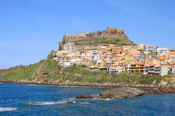 Beautiful view at Castello dei Doria (Castle of Doria) in spring, Sardinia