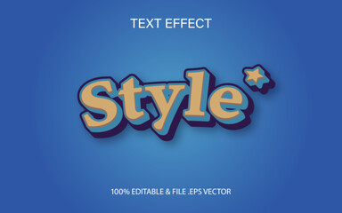 Blue Fun Style Bold Editable Text Effect