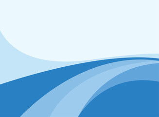 Blue Wave Abstract Background Design For Presentation Printing Paper Template Pattern 