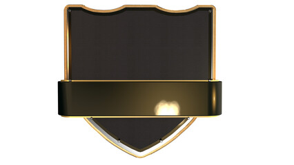3d shield emblem disign