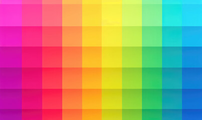 Abstract colorful rainbow background with squares. Generative AI
