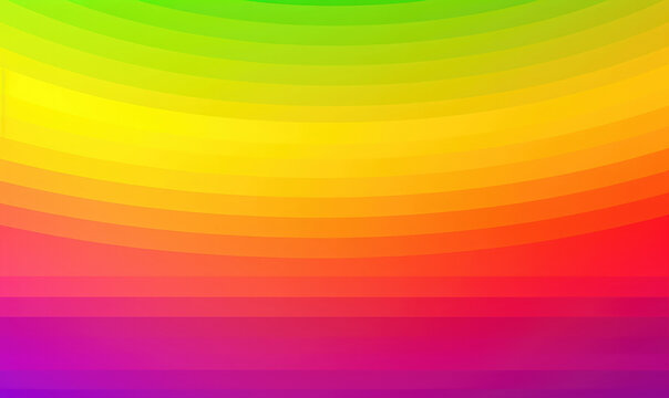 Curved lines abstract rainbow background. Generative AI