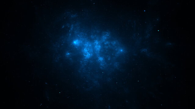 Stars of the galaxy nebulae in the sky, cosmic background. 3d render