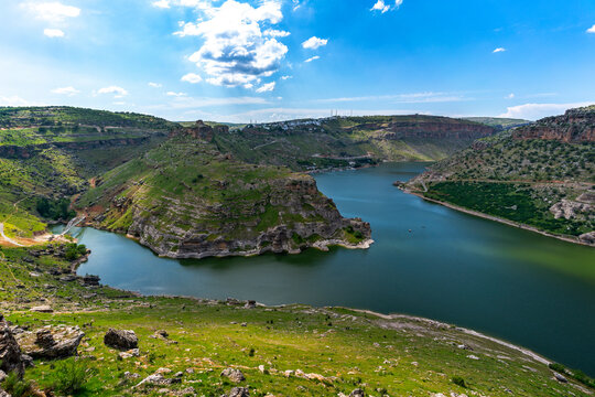Diyarbakir province, Egil Barrage Dam in Turkey