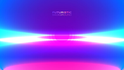 Gradient futuristic banner aura retro vibrant back to the future theme background