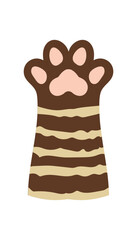 Cat or Dog Paw Cute Illustration