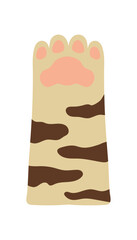 Cat or Dog Paw Cute Illustration