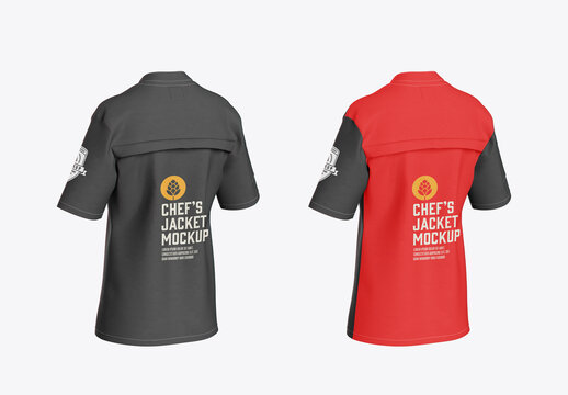 Women's Chef's Jacket Mockup