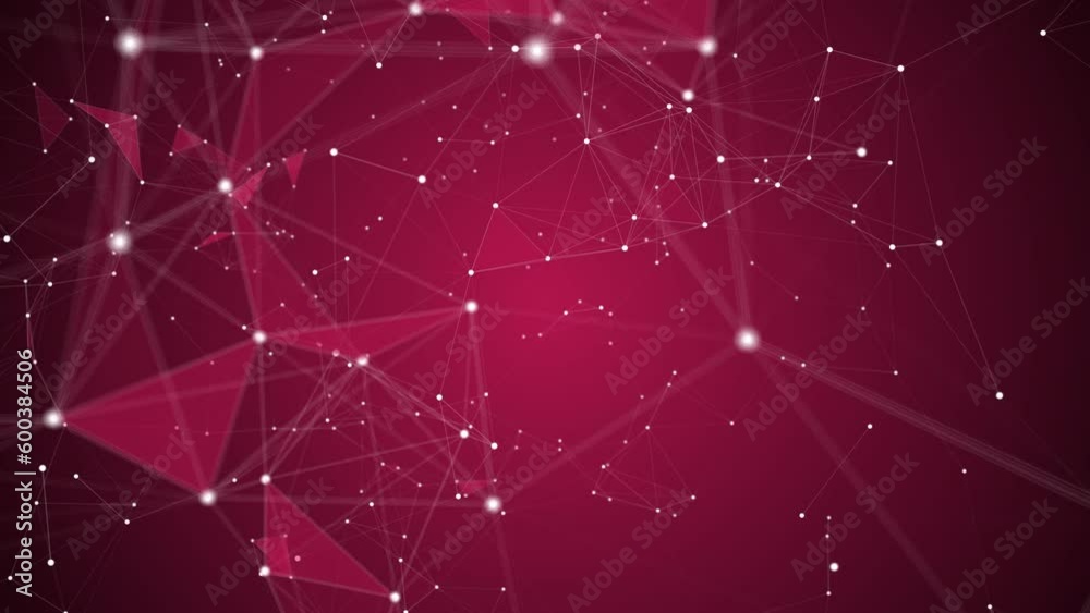 Poster abstract illustration background motion transformation with flickering light on plexus pattern of fu