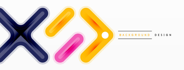 Obraz premium Cross line background minimal geometric template. Design for wallpaper, banner, background, landing page, wall art, invitation, prints, posters