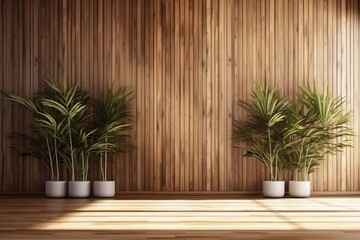Luxurious Product Display and Interior Design Background: Soft and Beautiful Foliage of a Bamboo Tree, Ai Generated.