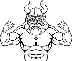 Viking Cartoon Sports Mascot