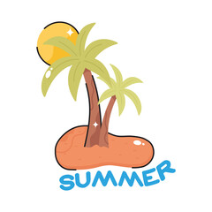 Beach doodle filled vector outline icon. EPS 10 file