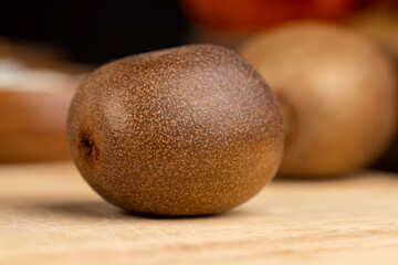whole green kiwi fruit not cut into pieces