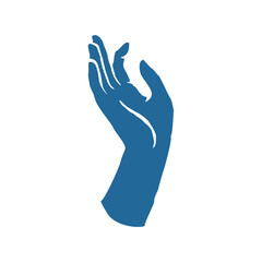 Obraz premium Abstract art of hand silhouette Matisse inspired contemporary style vector illustration