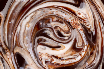 Fresh Yogurt with added chocolate for chocolate flavor