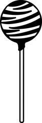 Cake Pop Line Icon