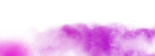 Colorful smoke steam isolated transparent background. Fog and mist effect for text or space