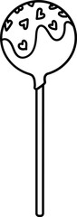 Cake Pop Outline