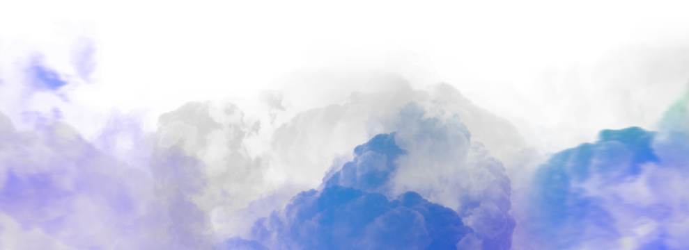 Colorful smoke steam isolated transparent background. Fog and mist effect for text or space