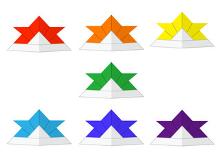 Fototapeta premium 折り紙・兜・こどもの日