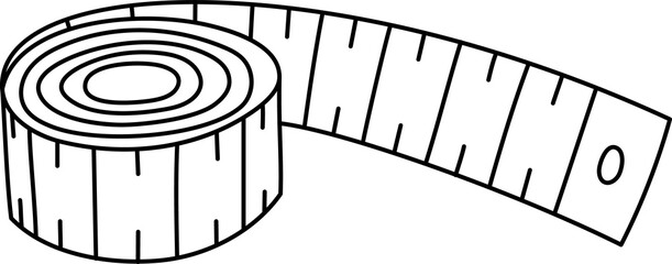 Centimeter tape. Measuring equipment